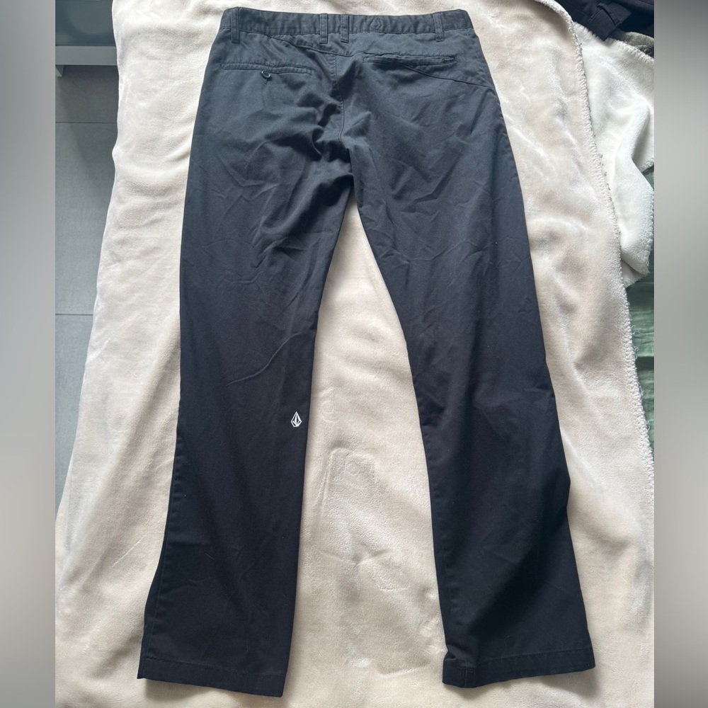 Volcom Frickin Modern Stretch Chino Pants - Black - Size 32x32 - Picture 2 of 3